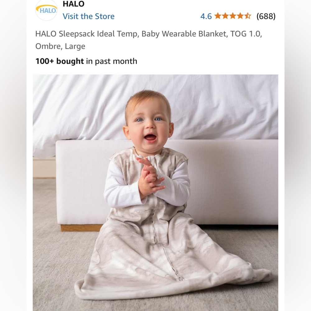 Halo sleep sack